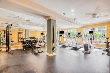 Fully equipped fitness center